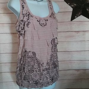 Tiered Ruffle Tank Top